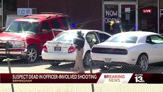 Officer injured in deadly shooting outside Birmingham restaurant