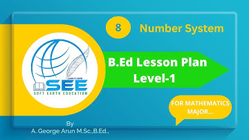 Paper-1 Lesson plan-8||Number System||Mathematics in English||B.Ed Record modal.