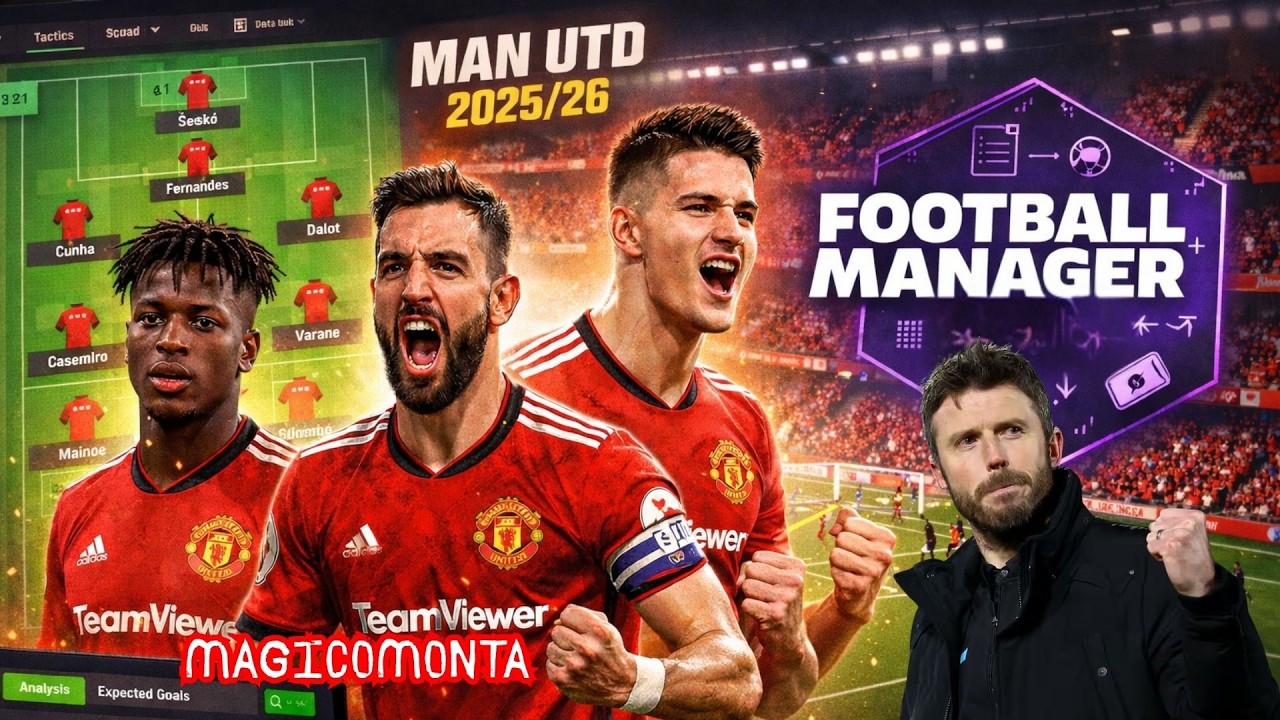 FM 26 - ENG/ITA - MANCHESTER UTD DI CARRICK- ANALISI TATTICA - TACTICS ANALYSIS MAGICOMONTA