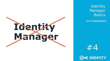 Identity Manager Basics | Installation #4 | Remove a Identity Manager installation