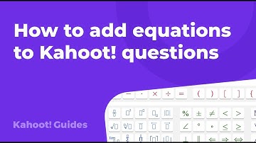 How to add equations to Kahoot! questions