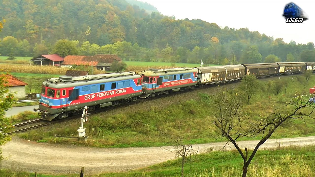 ST43 60-1546-0 & 62-1548-2 & Marfar Greu GFR Heavy Freight Train in Defileul Crisului Repede Canyon