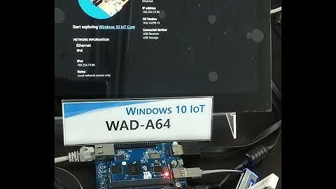 WAD-A64U Audio Out Test - Windows 10 IoT Core(1709 Ver.)