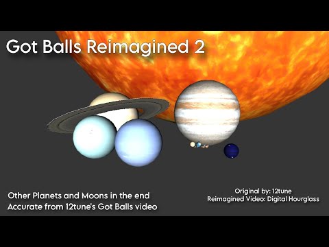 Got Balls Reimagined 2 | Celestial Bodies Size Comparison
