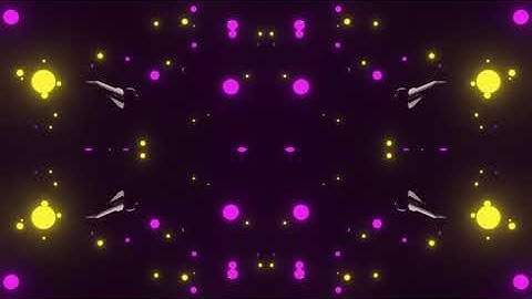 Neon Purple Yellow Fractals | VJ Loops Video