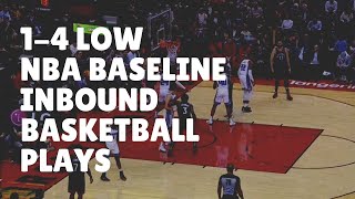 14 Low NBA Baseline Inbound Basketball Plays