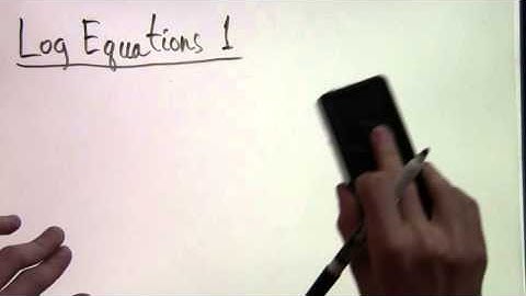 Logarithmic Equations 1