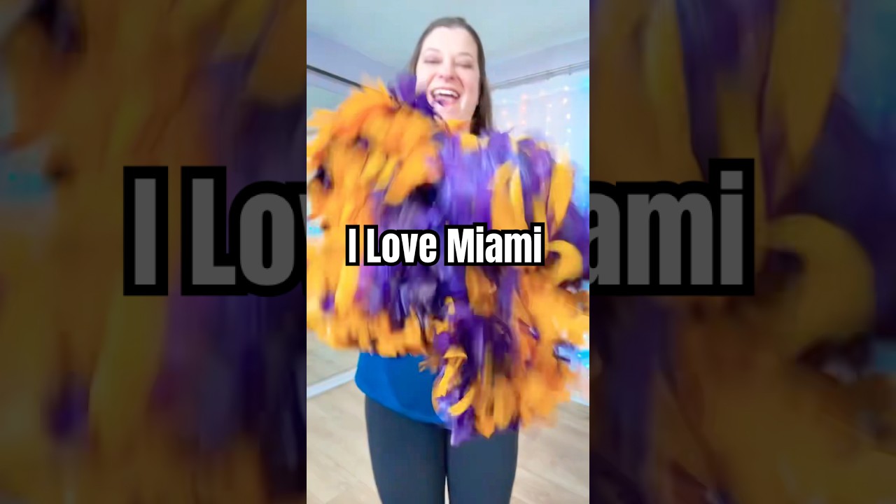 Just an old gal having a blast dancing with pompoms 🎉😄 #dancetrend #ilovemiami #miamidance