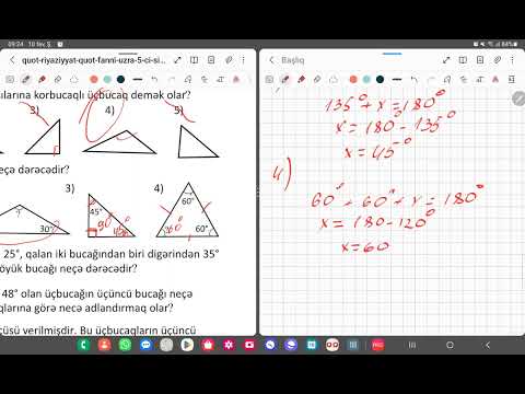 5-ci sinif Riyaziyyat səh -119,120 Üçbucaqlar