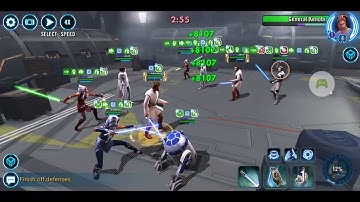 JMK-R2 times out vs. JMK-Padme (R9 stun datacron): 1 banner