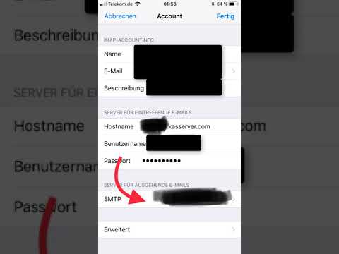 All-INKL IMAP & SMTP Einstellungen auf dem iPhone 7 - German