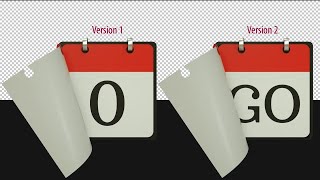 3D Calendar Countdown Stock Motion Graphics
