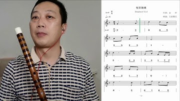 F key dizi cover《Shepherd Girl》 动态乐谱《牧羊姑娘》F调竹笛 简谱+五线谱 @Dan Tang