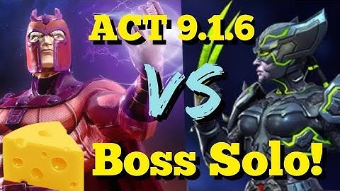 MCOC - ACT 9.1.6 - Magneto Vs X-23 Orochi - Cheesy Boss Solo!!