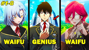 [1-8] Genius Dark Swordsman Returns In Magic Academy! | Manhwa Recap