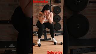 A women person doing exercise // cute girl WhatsApp status #yoga #status #shorts