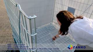 Wire Mesh Pallet Cage For Pet Preforms And Bottle Caps