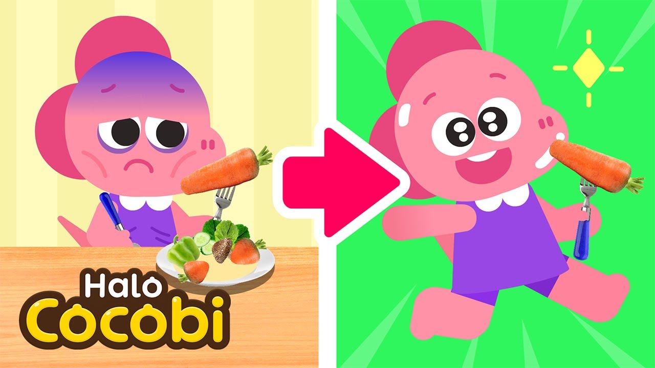 Ayo Makan Sehat!🥗 Makan Makanan Sehat | Lagu Kebiasaan Baik Anak | Kids Songs | Halo Cocobi