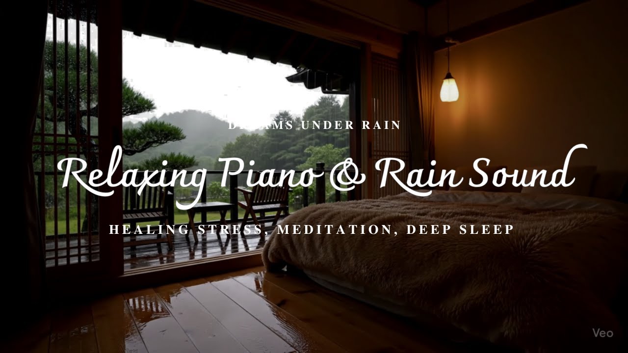 Relaxing Soft Piano with Rain Sounds | Deep Sleep & Stress Relief Music ...