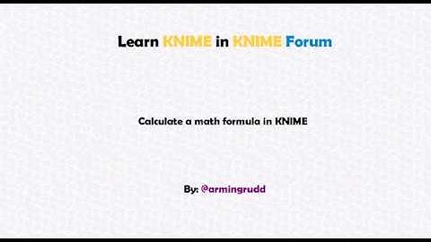 Calculate a math formula in KNIME