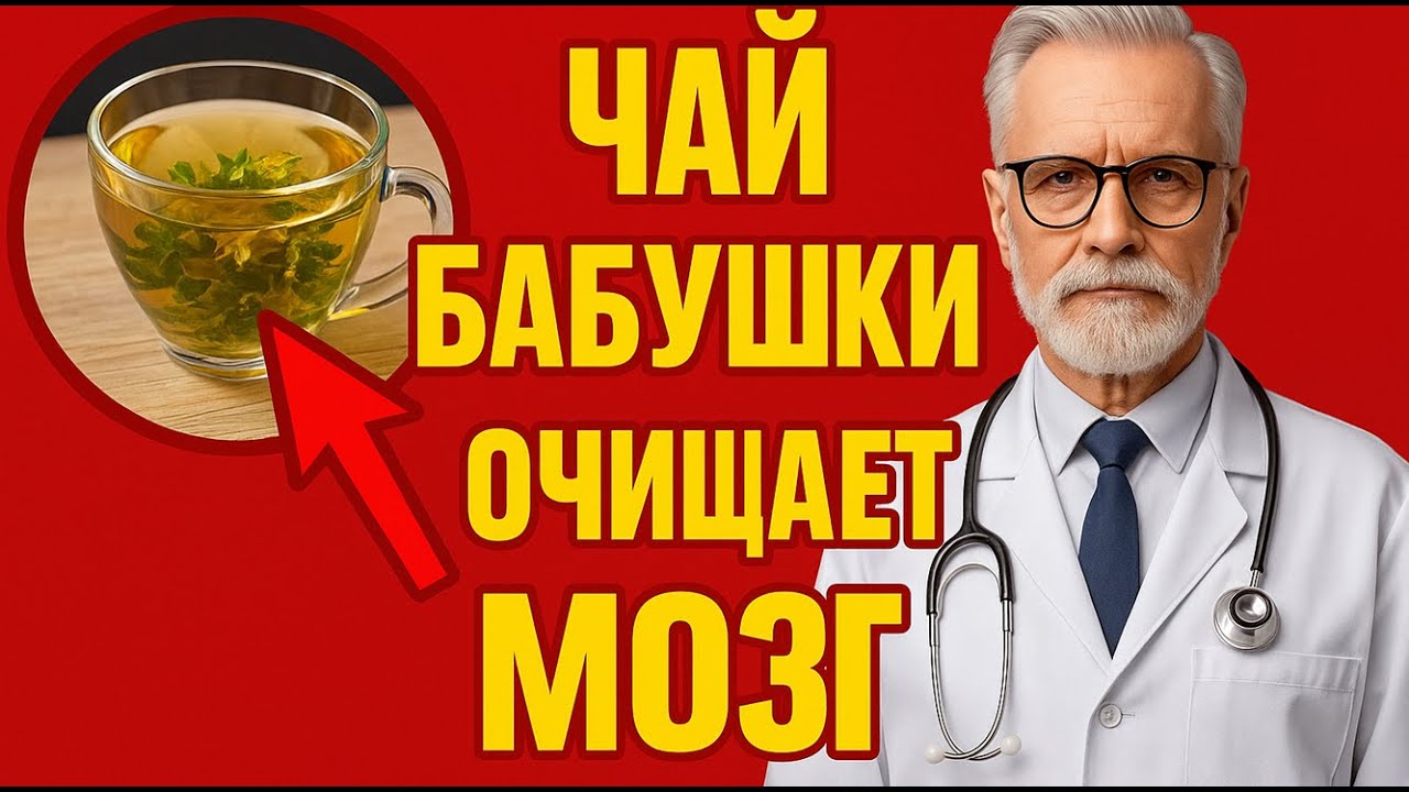 Для пожилых! ЧАЙ БАБУШКИ очищает МОЗГ и замедляет старение!