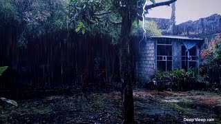 ⚡ Сильный дождь и гром в прямом эфире 🌧️ Heavy Rain and Thunder Sounds for Sleep