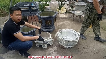 Khuôn chậu Tiên Yên - Cách làm chậu cảnh với Khuôn chậu Lục giác 50cm - Cung cấp khuôn chậu