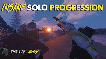 How A 13,000 Hour Solo Progresses Wipe Day on HIGH POP - Vanilla Rust