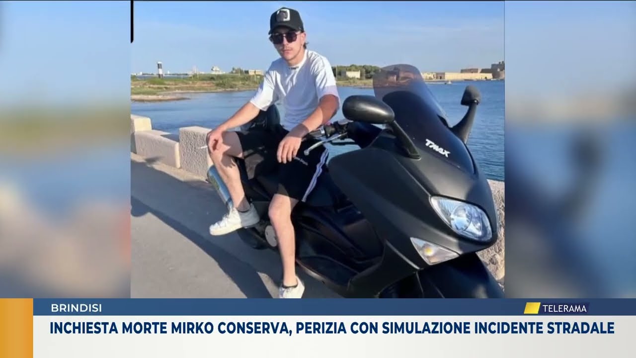 Morte Mirko Conserva simulazione incidente stradale
