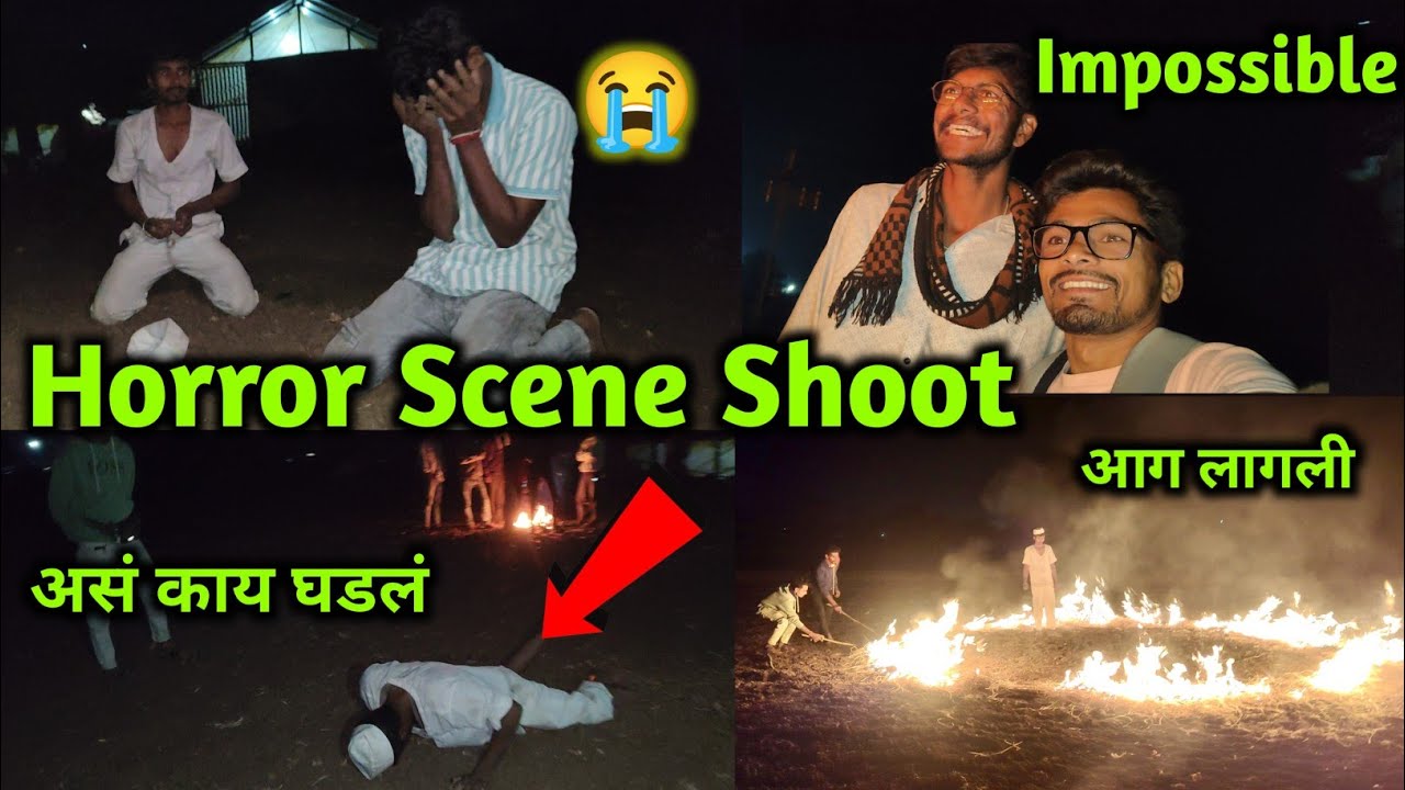 HORROR Scene Shoot 👹 Director Radayla lagala😭 Hhe Bhagwan 🙏 #balu_bagul_vlogs 