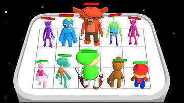 RAINBOW FRIENDS 3D : Merge Blue Monsters  + ASMR GAMEPLAY ⭐ Merge Simulator Battles ( PART - 02 )