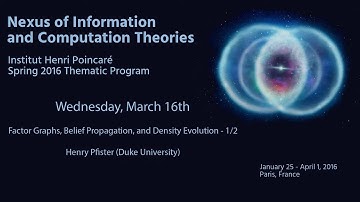 Factor Graphs, Belief Propagation, and Density Evolution 1/2