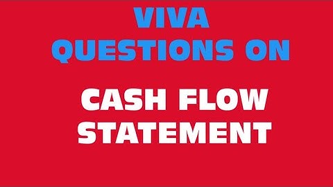 VIVA QUESTIONS ON CASH FLOW STATEMENT#, #VIVA BASED QUESTIONS ON Stock Exchange#,
