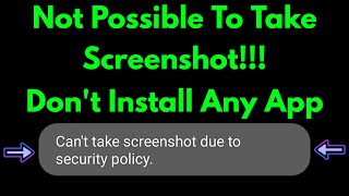 Can't take screenshot due to security policy | Is it Possible to take screenshot of restricted apps? screenshot 3