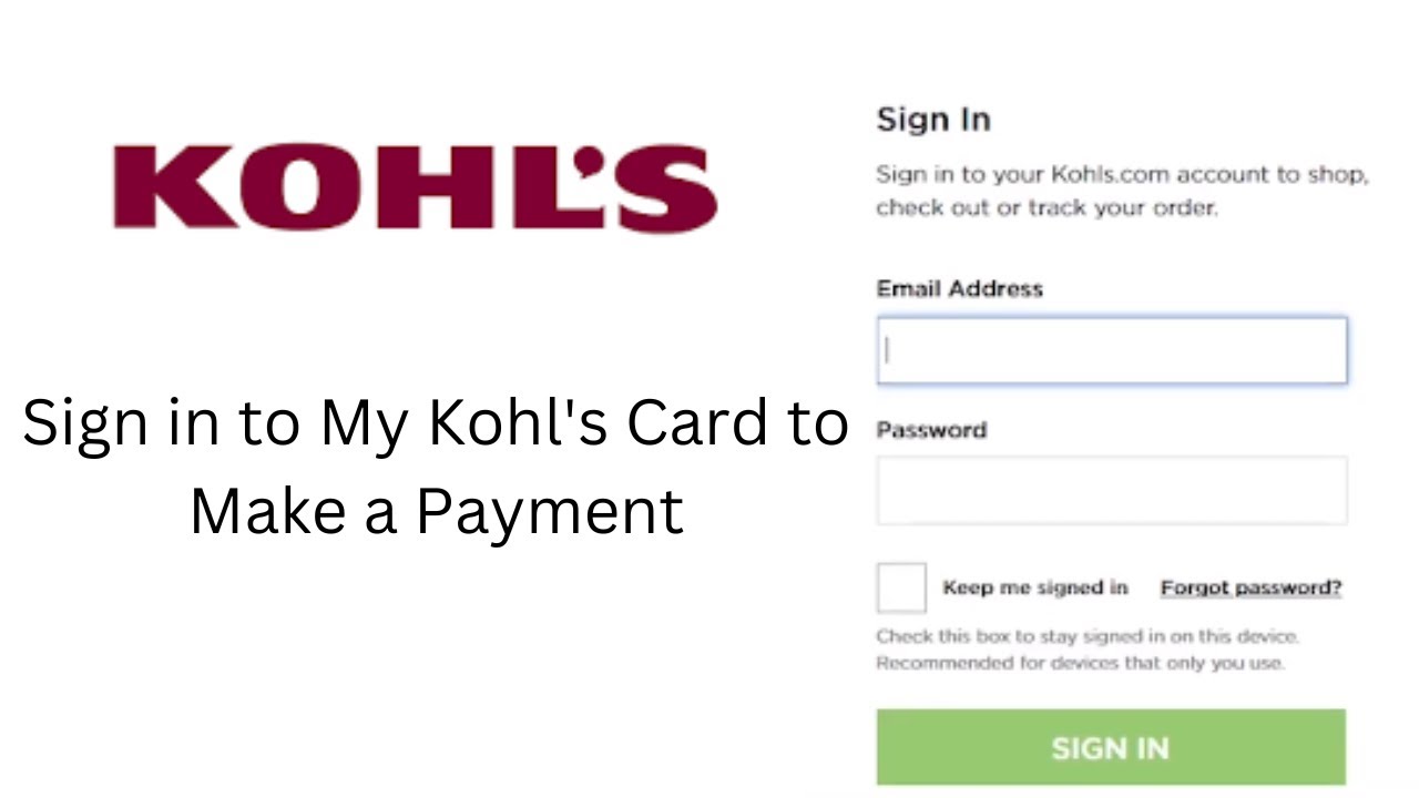 My Kohl's Card, kohl's 