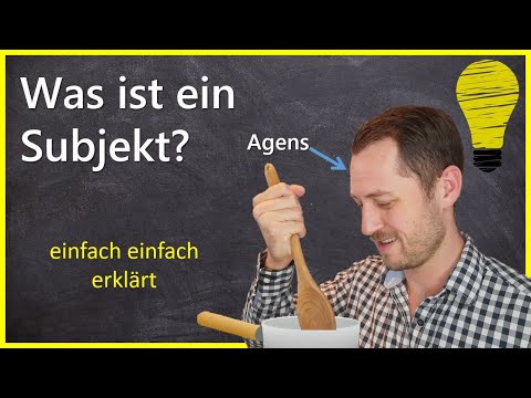 Video: Was ist in der Grammatik ein Subjekt?