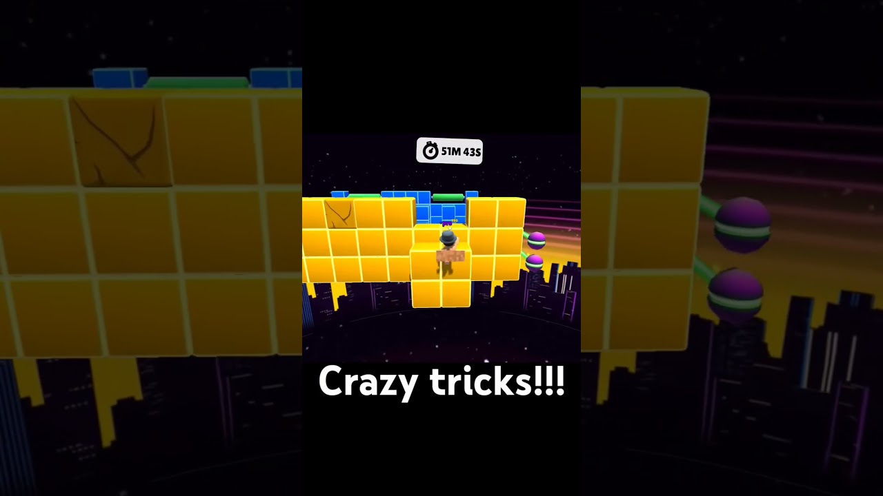 crazy tricks in endless blockdash!!! #stumbleguys #viral #stumbleguyshighlights