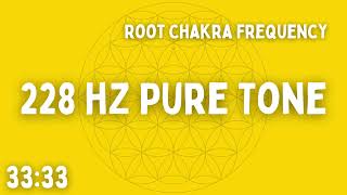 ⚡ 228 HZ PURE TONE ⚡ ROOT CHAKRA ⚡ 33:33 ⚡ BEN SHAMAN