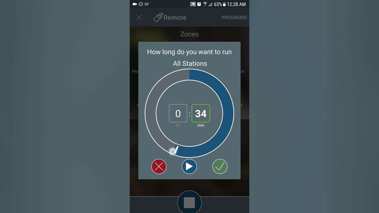 Bhyve App Running Manual Programs Usint Remote Control Features