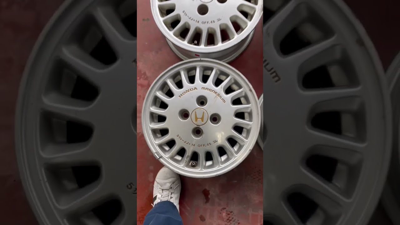 ホンダ　プレリュード　マグネシウムホイール　14 セナ使用 ホンダ プレリュード純正オプションホイール マグネシウム 14