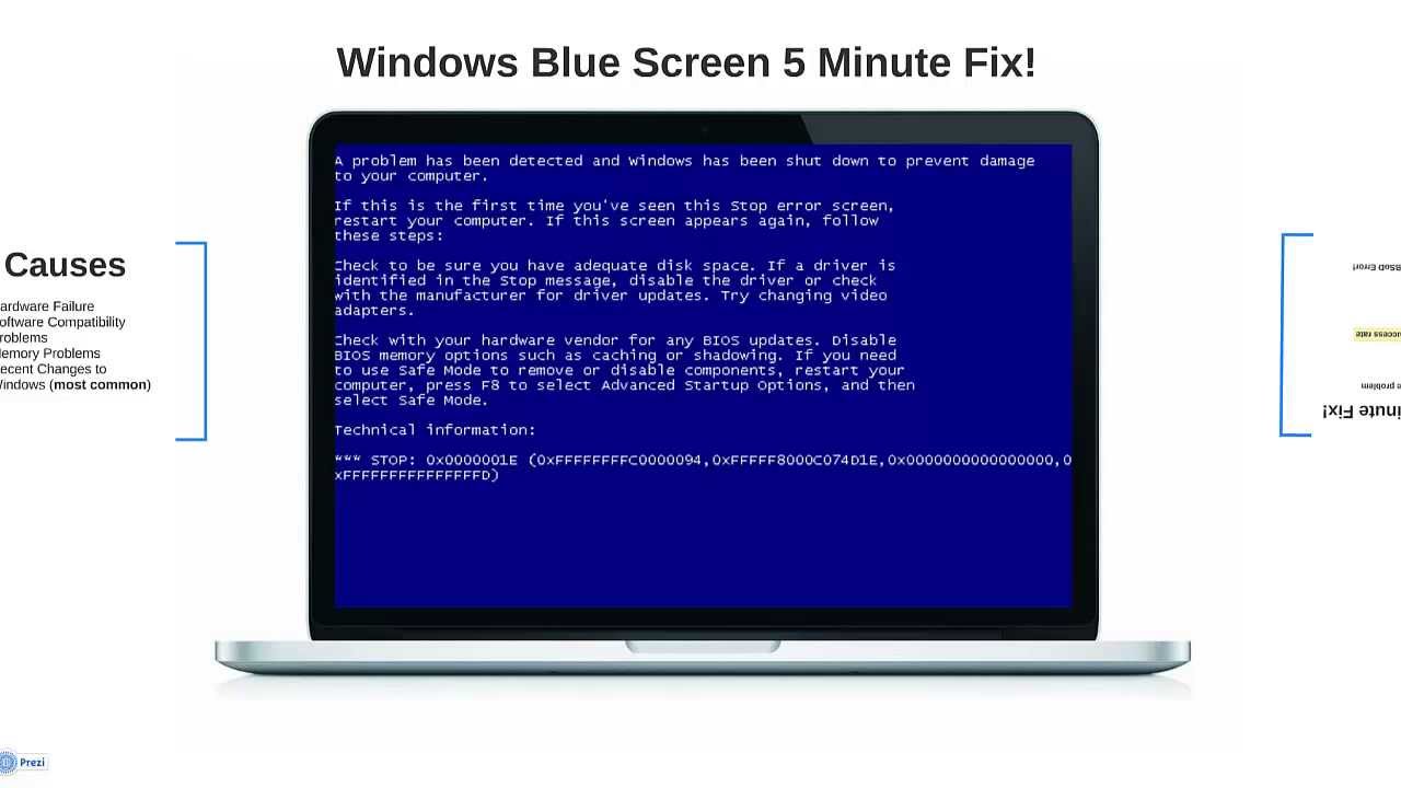 fix blue screen windows 7