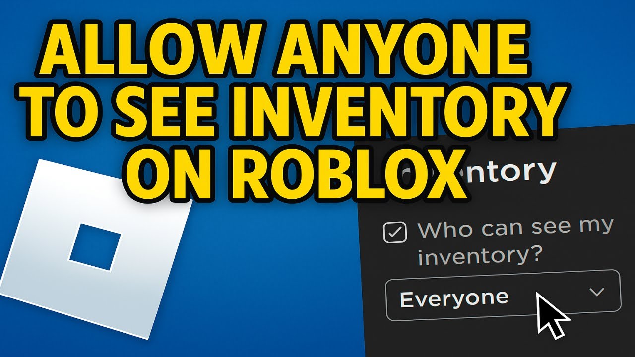 How To Allow Anyone To See Inventory On Roblox 2025 YouTube 