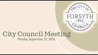 City Council Meeting: 9/21/2026