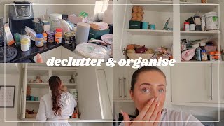 KITCHEN DECLUTTER & ORGANISE WITH ME (realistic) | extreme motivation clean & organise with me