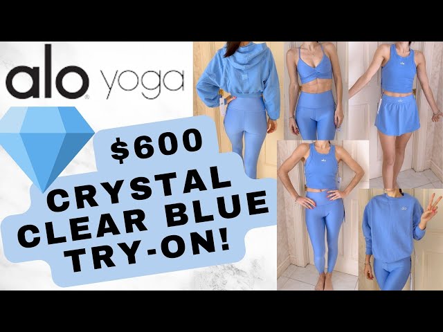 $600 HAUL💎 Alo Yoga Crystal Clear Blue Try On Haul | 8 Luxe Looks