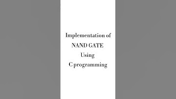 Implementation of NAND gate using c programming subscribe for more😊 #cprogramming #code #nand