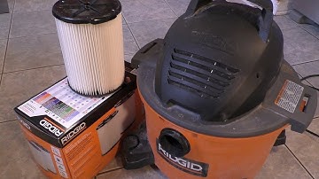 How to Replace a RIDGID Shop Vac Filter