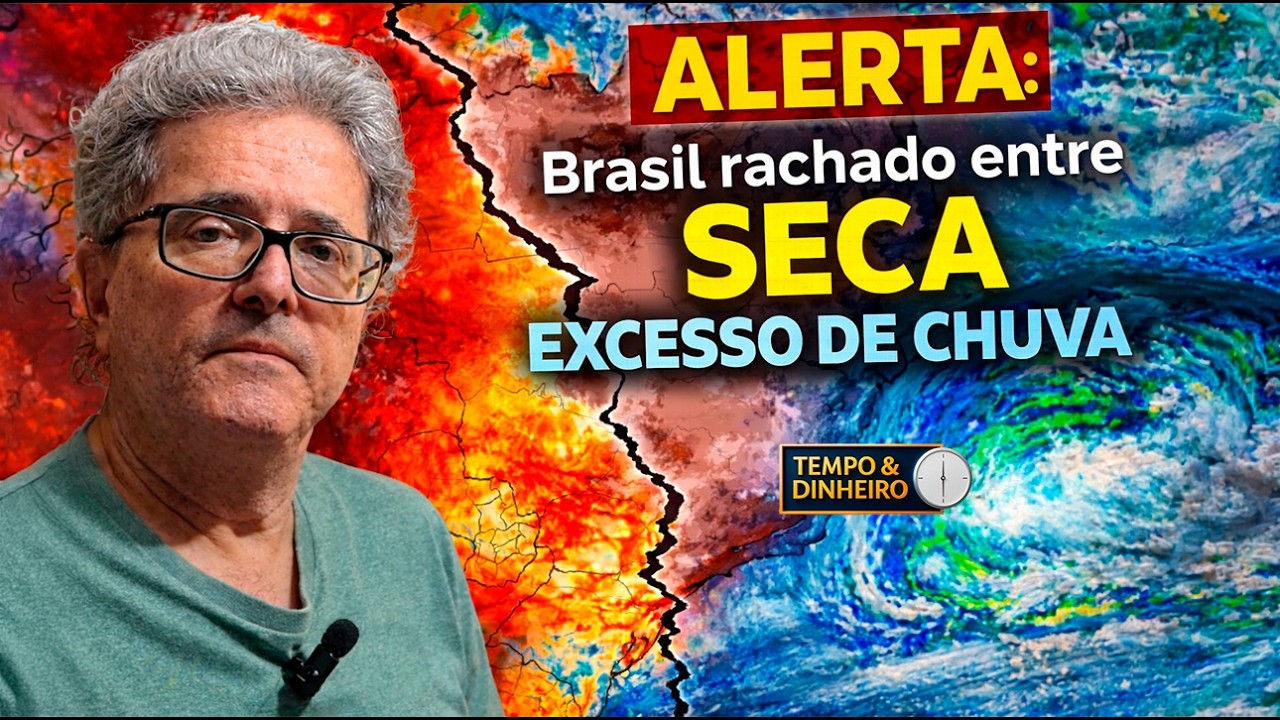 Dois extremos climáticos colocam o país em risco, dilúvio no Norte enquanto Sul enfrenta estiagem