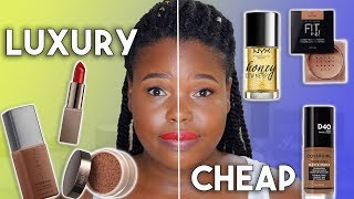 MAKEUP SHOWDOWN 💥 LUXURY Makeup vs DRUGSTORE Makeup 💥