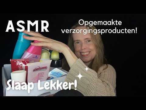 ASMR Met Opgemaakte Verzorgingsproducten ✨ Fijne Geluidjes Om Te Ontspannen!😴 | ASMR Nederlands